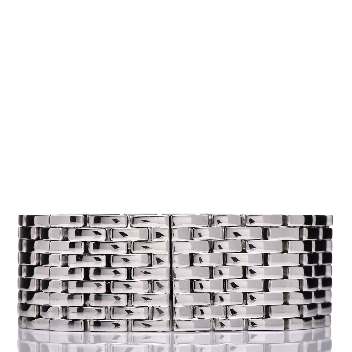 Stainless Steel 21mm Panthere Ruban Quartz Watch