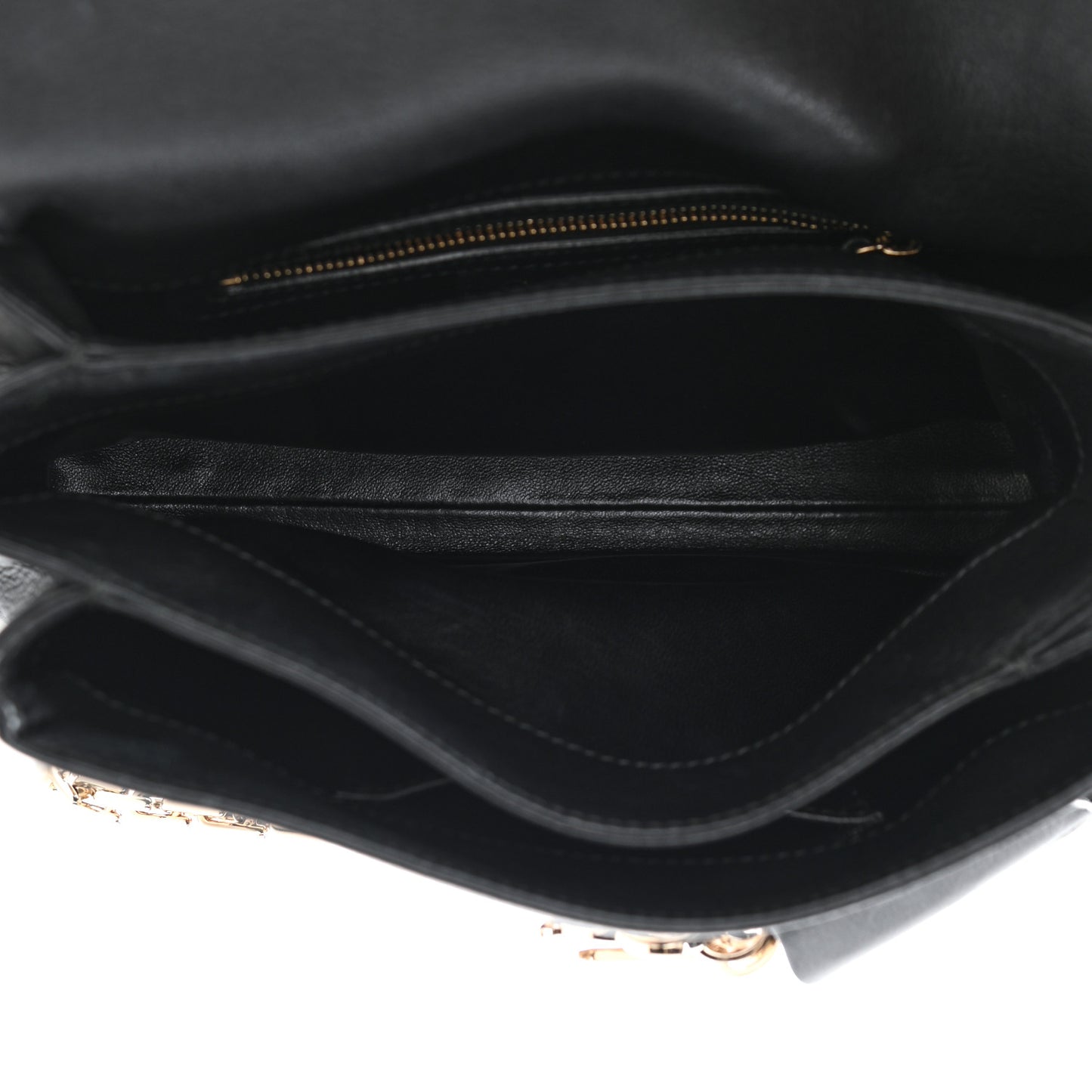 Calfskin Small Diorling Black