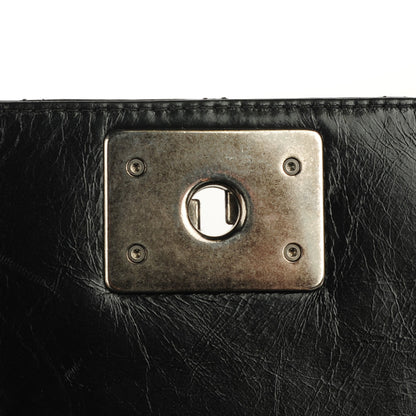 Chanel Glazed Calfskin Quilted Soft Boy Flap Black 8 of 8