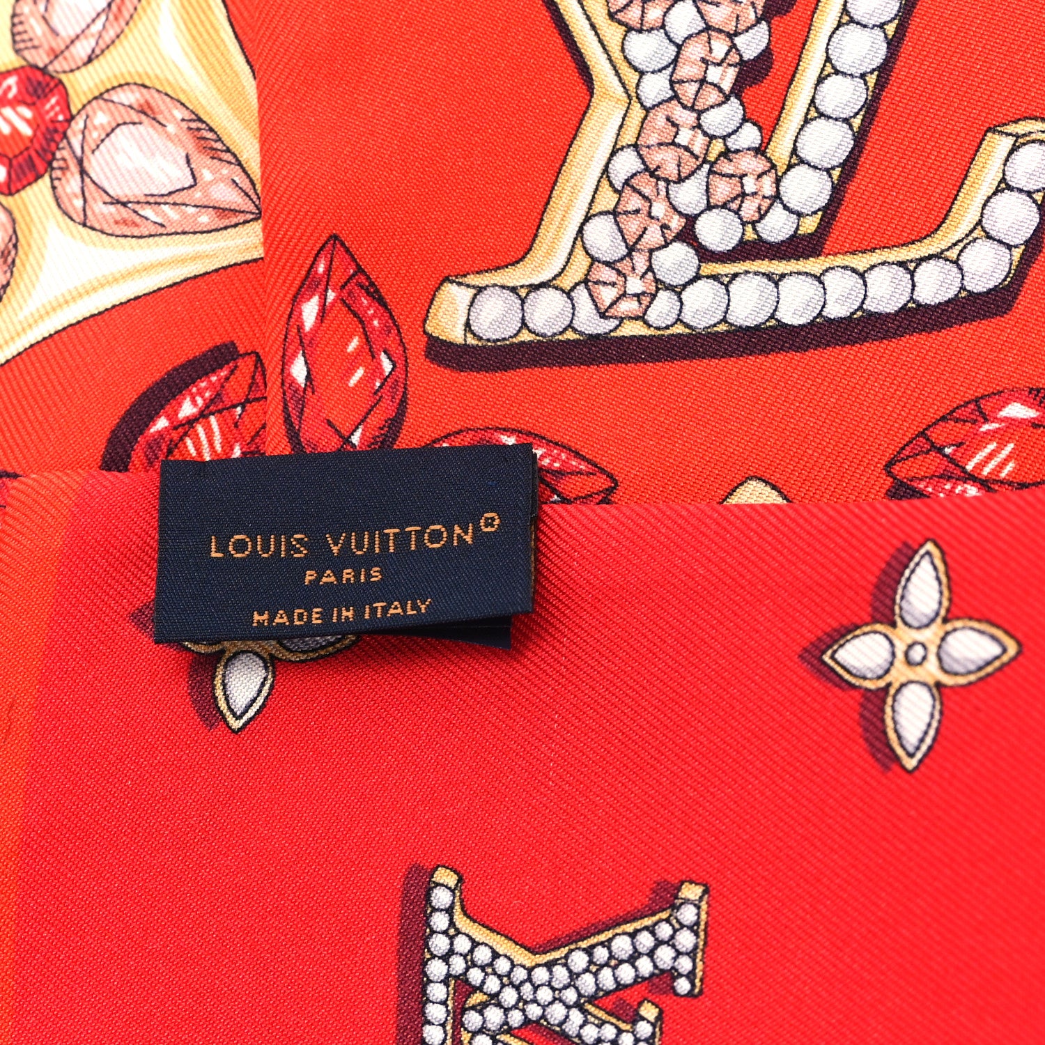 Louis Vuitton Silk Monogram Precious Dragon Bandeau Rouge 3 of 4