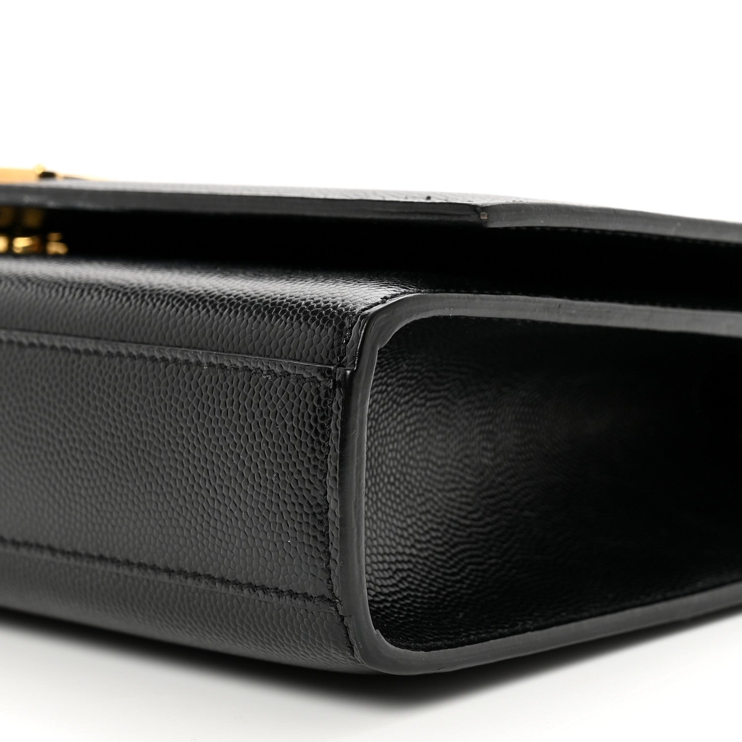 Saint Laurent Grain De Poudre Medium Classic Monogram Kate Satchel Black 9 of 9