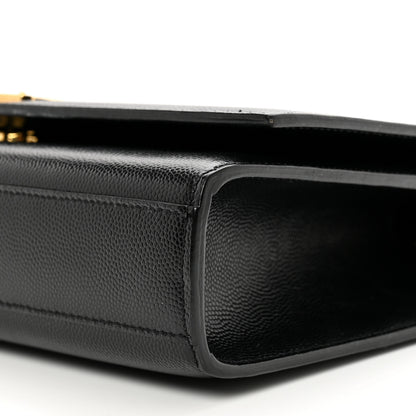 Saint Laurent Grain De Poudre Medium Classic Monogram Kate Satchel Black 9 of 9