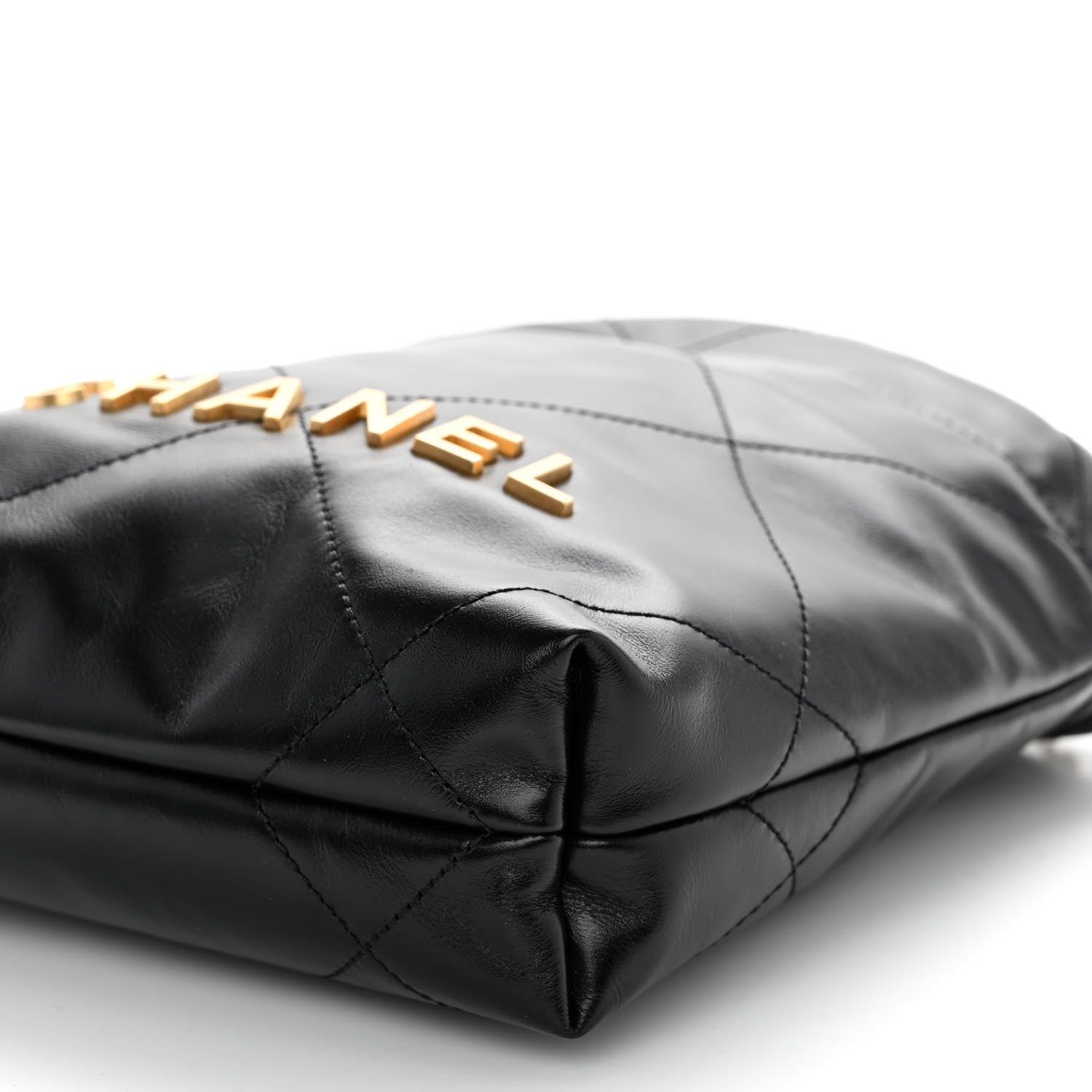 Chanel Shiny Calfskin Quilted Mini Chanel 22 Black 10 of 10