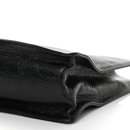 Chanel Shiny Aged Calfskin Shopping Bag Black 10 of 10