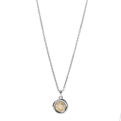 Hermes Sterling Silver 18K Yellow Gold Clou De Selle Pendant Necklace 1 of 4