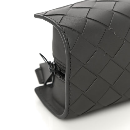 Bottega Veneta Nappa Maxi Intreccio Wristlet Pouch Graphite 10 of 18
