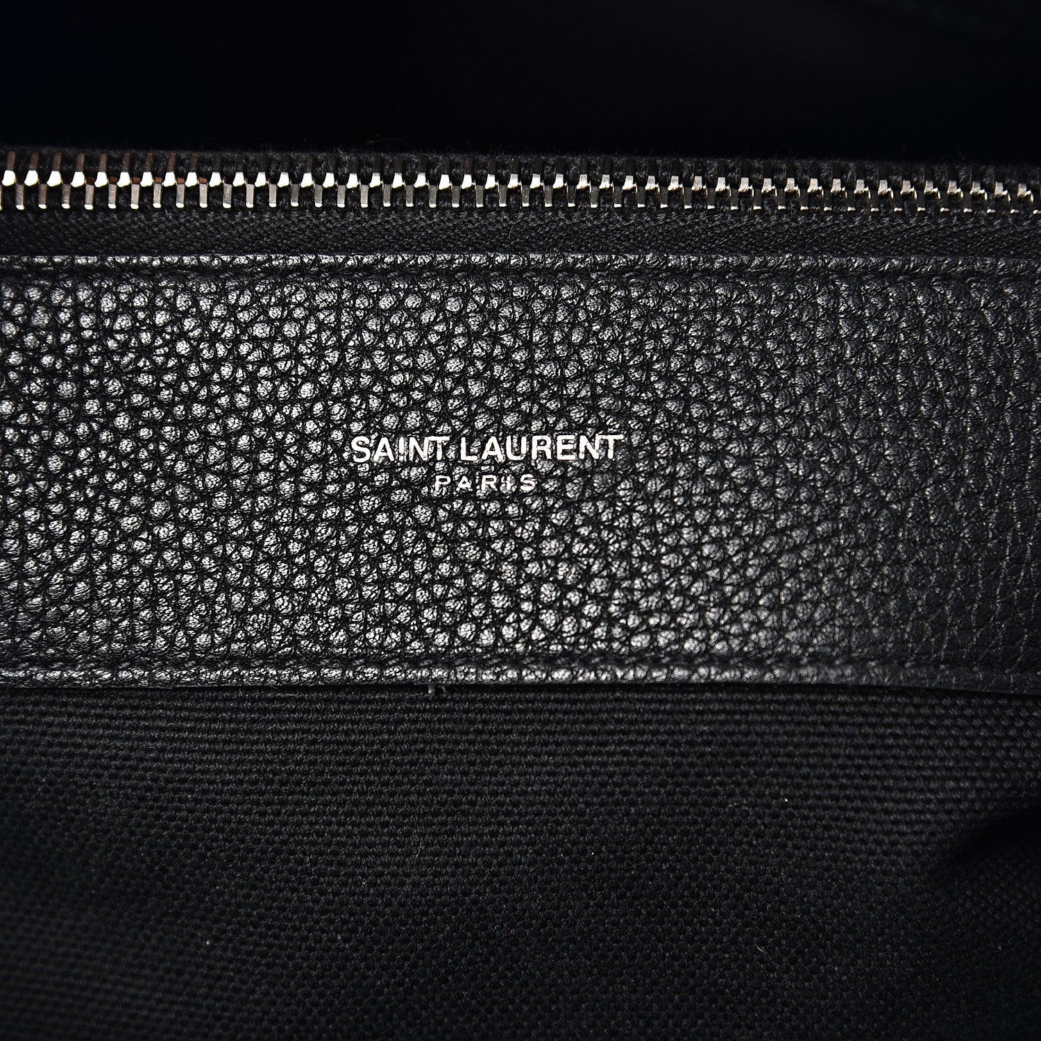 Saint Laurent Grained Calfskin Small Supple Sac De Jour Black 6 of 9