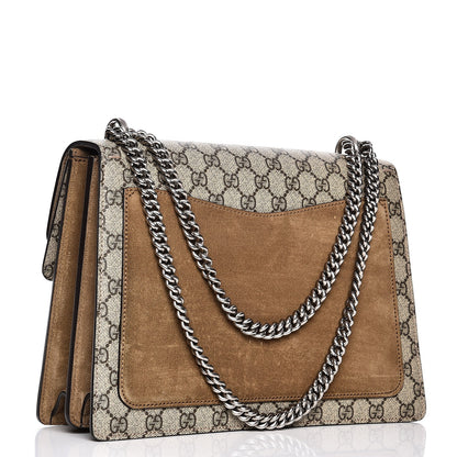 Gucci GG Supreme Monogram Medium Dionysus Shoulder Bag Taupe 3 of 11