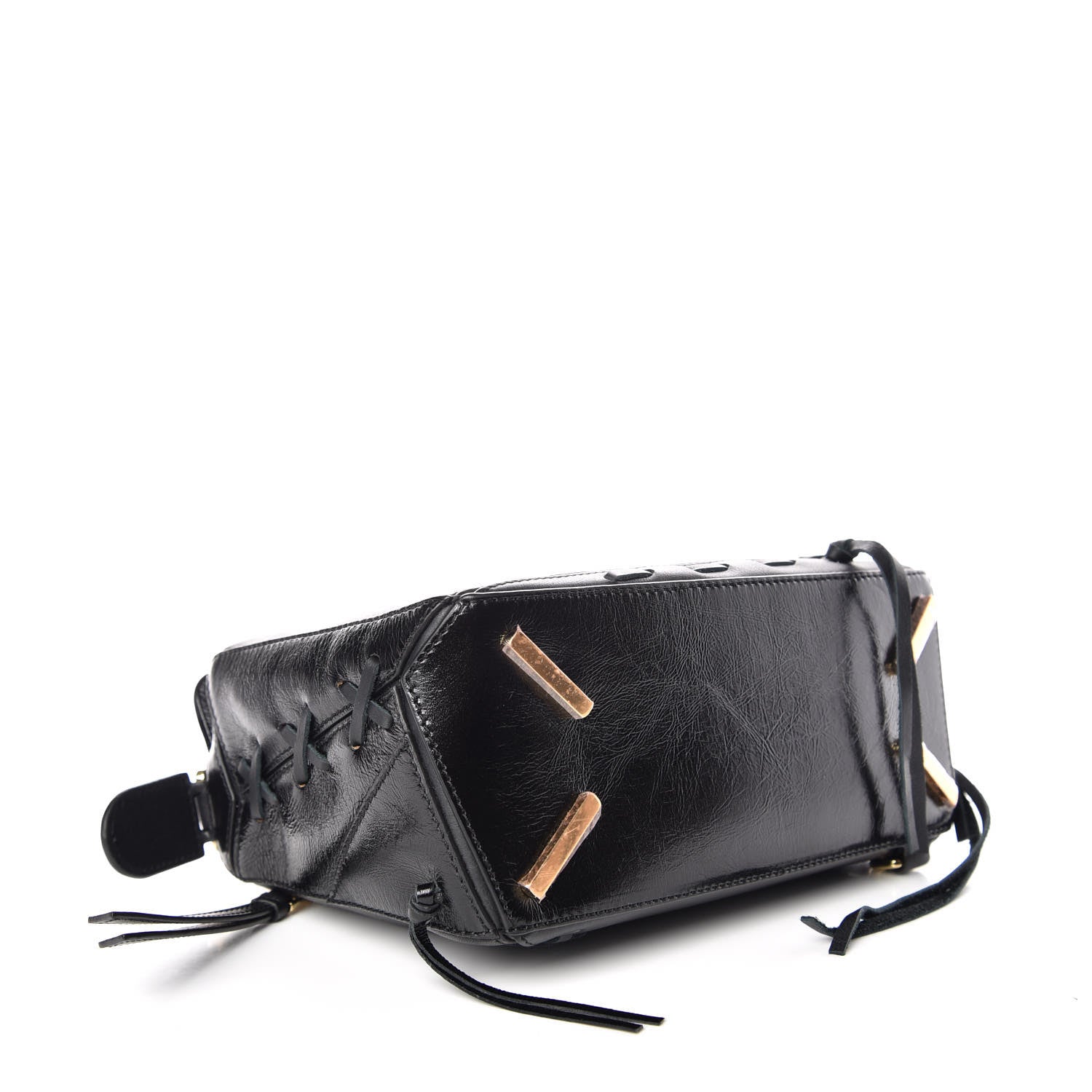 Loewe Calfskin Small Whipstitch Puzzle Bag Black 4 of 9