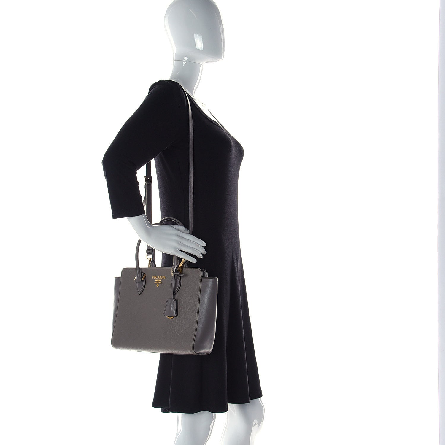 Prada Saffiano Tote Argilla 3 of 11