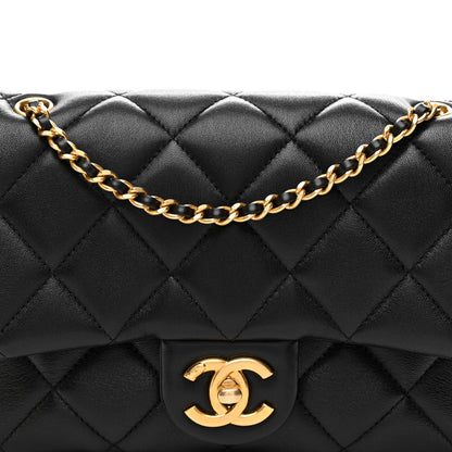Chanel Lambskin Quilted Mini Flap Black 8 of 10