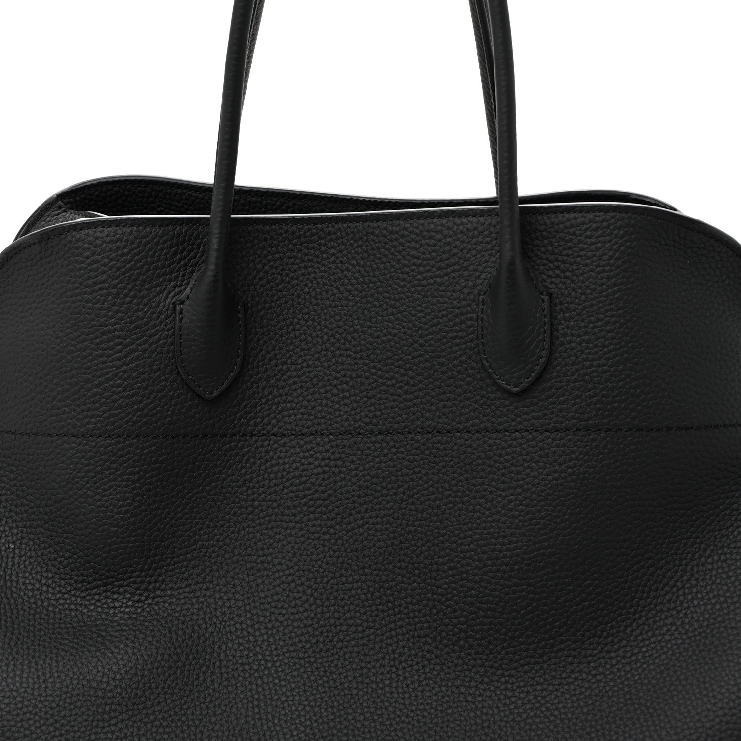 The Row Grained Calfskin Soft Margaux 17 Black 8 of 10
