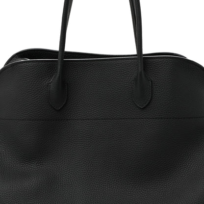 The Row Grained Calfskin Soft Margaux 17 Black 8 of 10