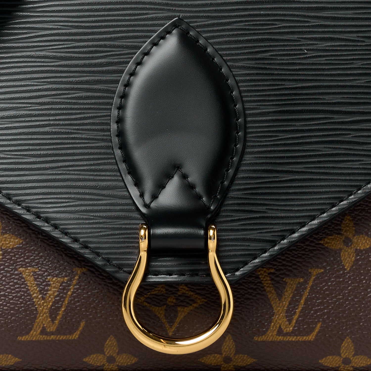 Louis Vuitton LOUIS VUITTON Epi Monogram Saint Michel Black 7 of 10