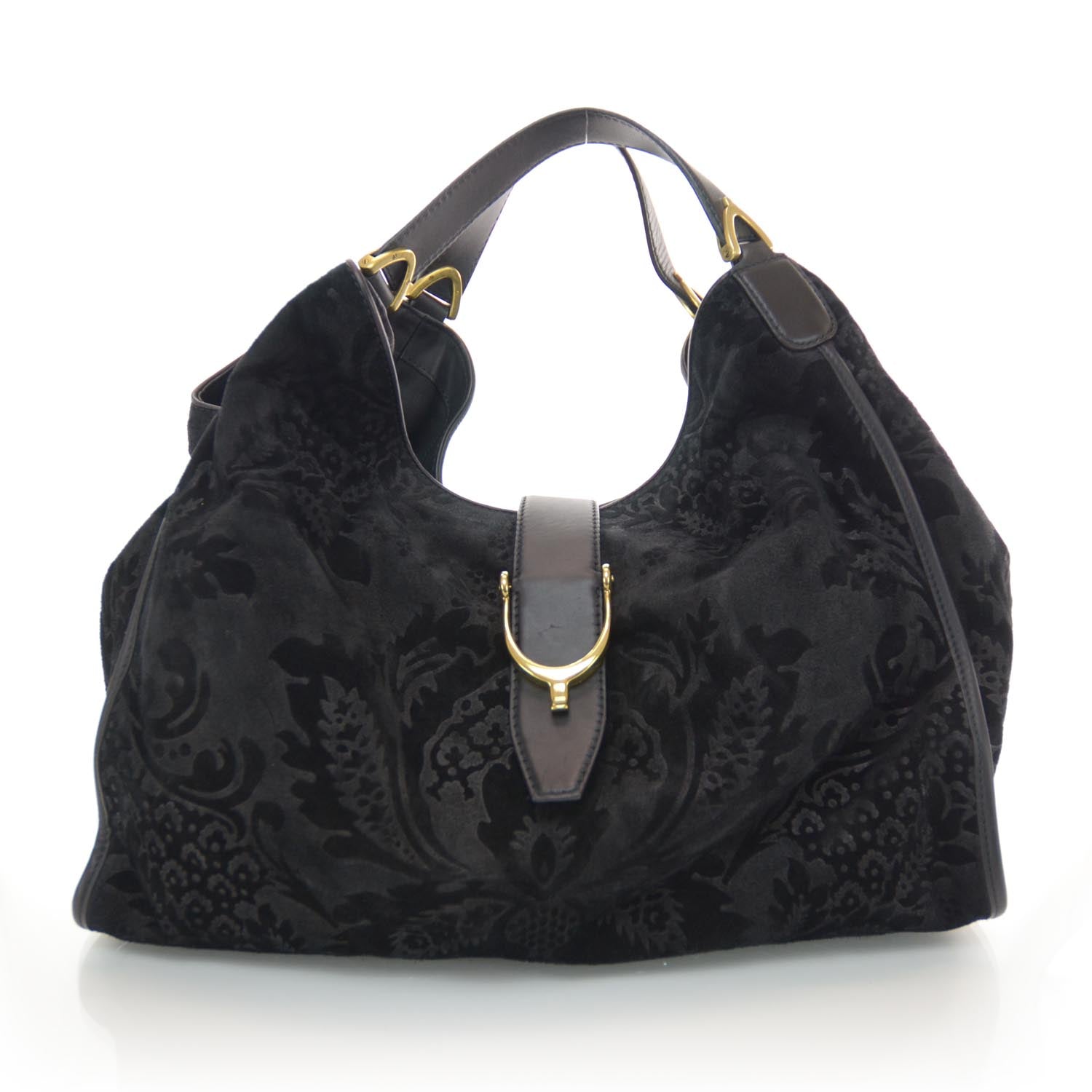 Gucci Brocade Large Stirrup Bag 1 of 6