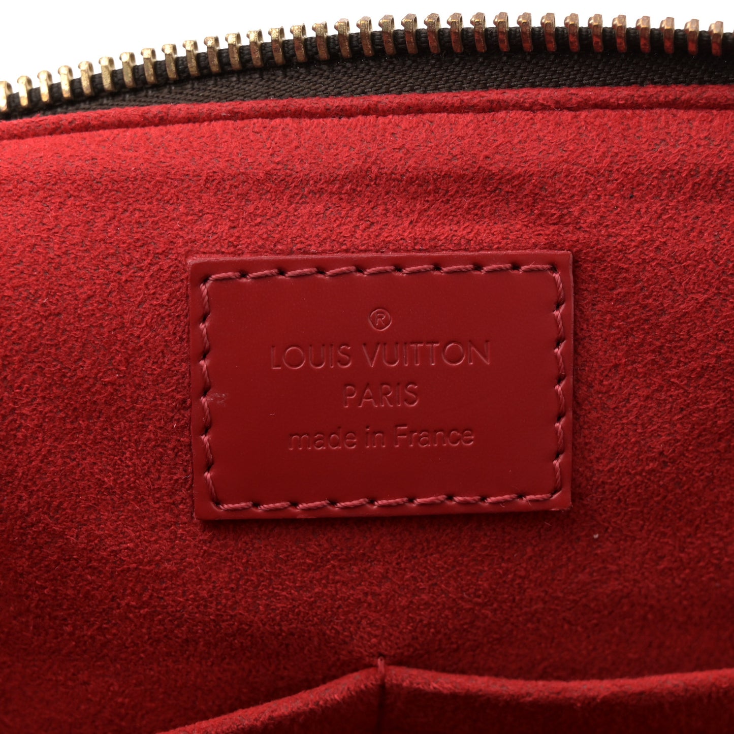 Damier Ebene Caissa Tote PM Cherry