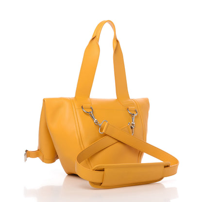 Balenciaga Calfskin Convertible Shoulder Bag Jaune Miel 3 of 9