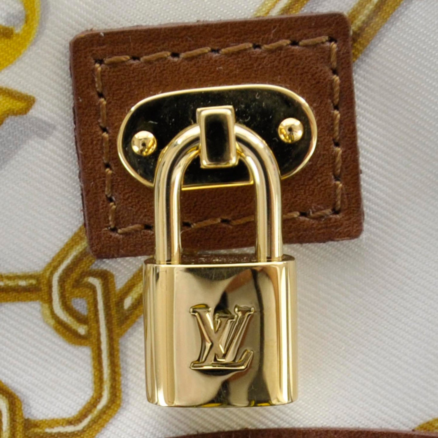 Monogram Charms Key Pouch White