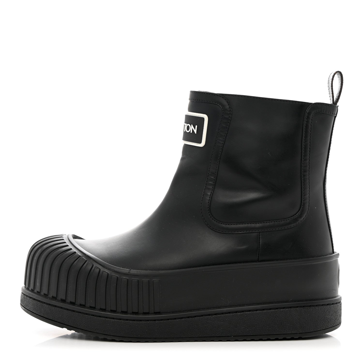 Louis Vuitton Calfskin Polar Flat Ankle Boots 39 Black 1 of 12