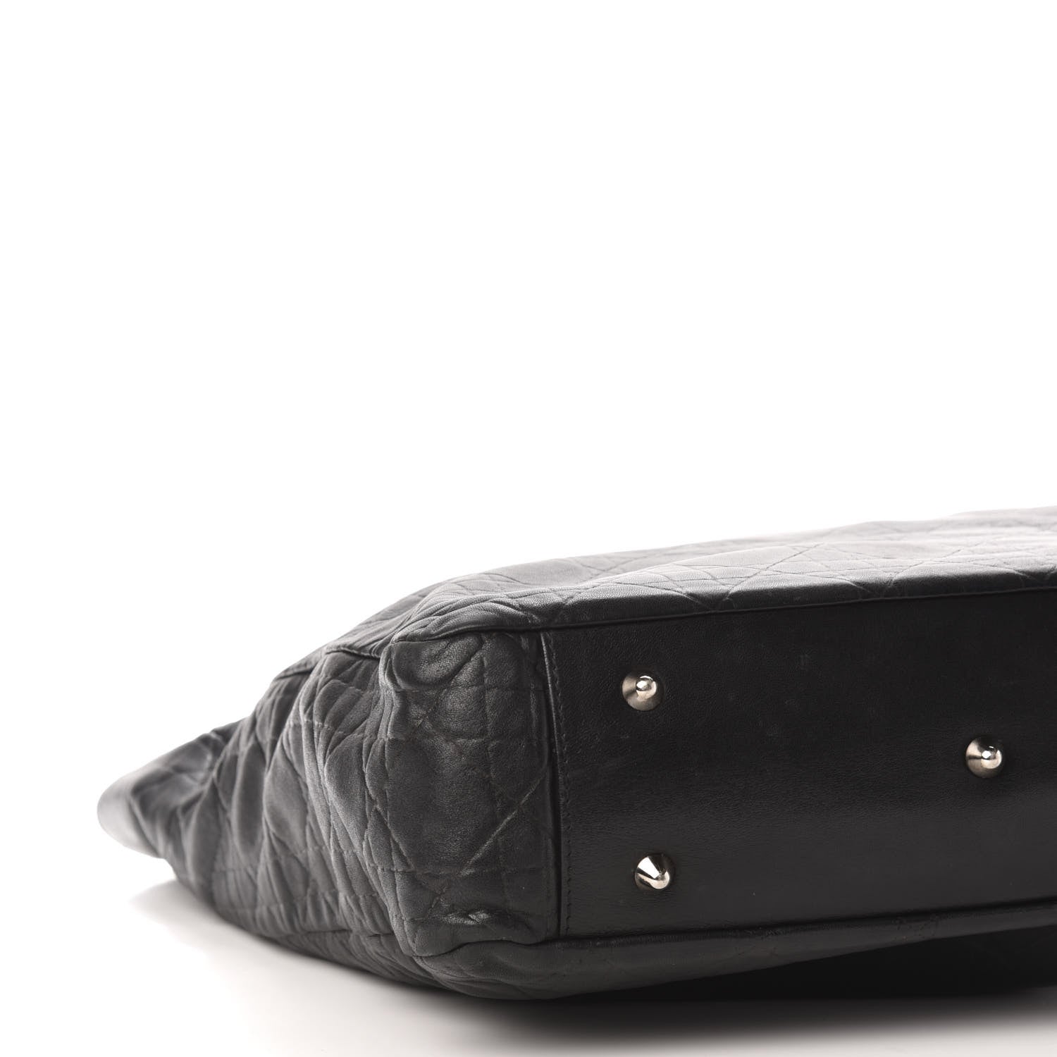 Christian Dior Lambskin Cannage Shopper Tote Black 11 of 14