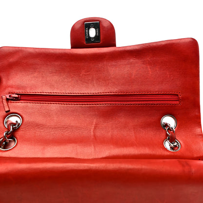 Chanel Lambskin Quilted Medium Double Flap Red 22 of 23