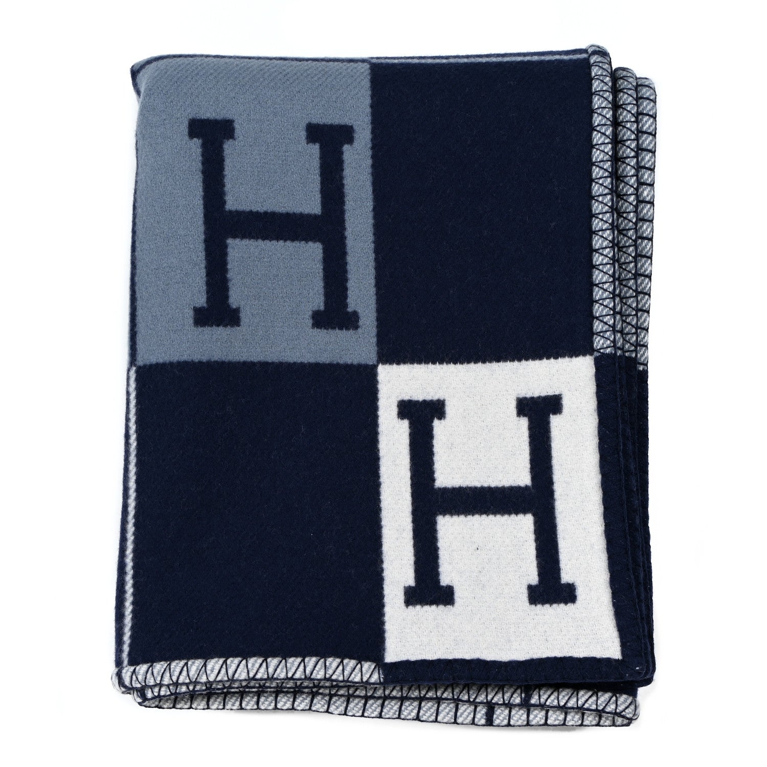 Hermes Wool Cashmere Avalon III Blanket Caban Ecru 1 of 3