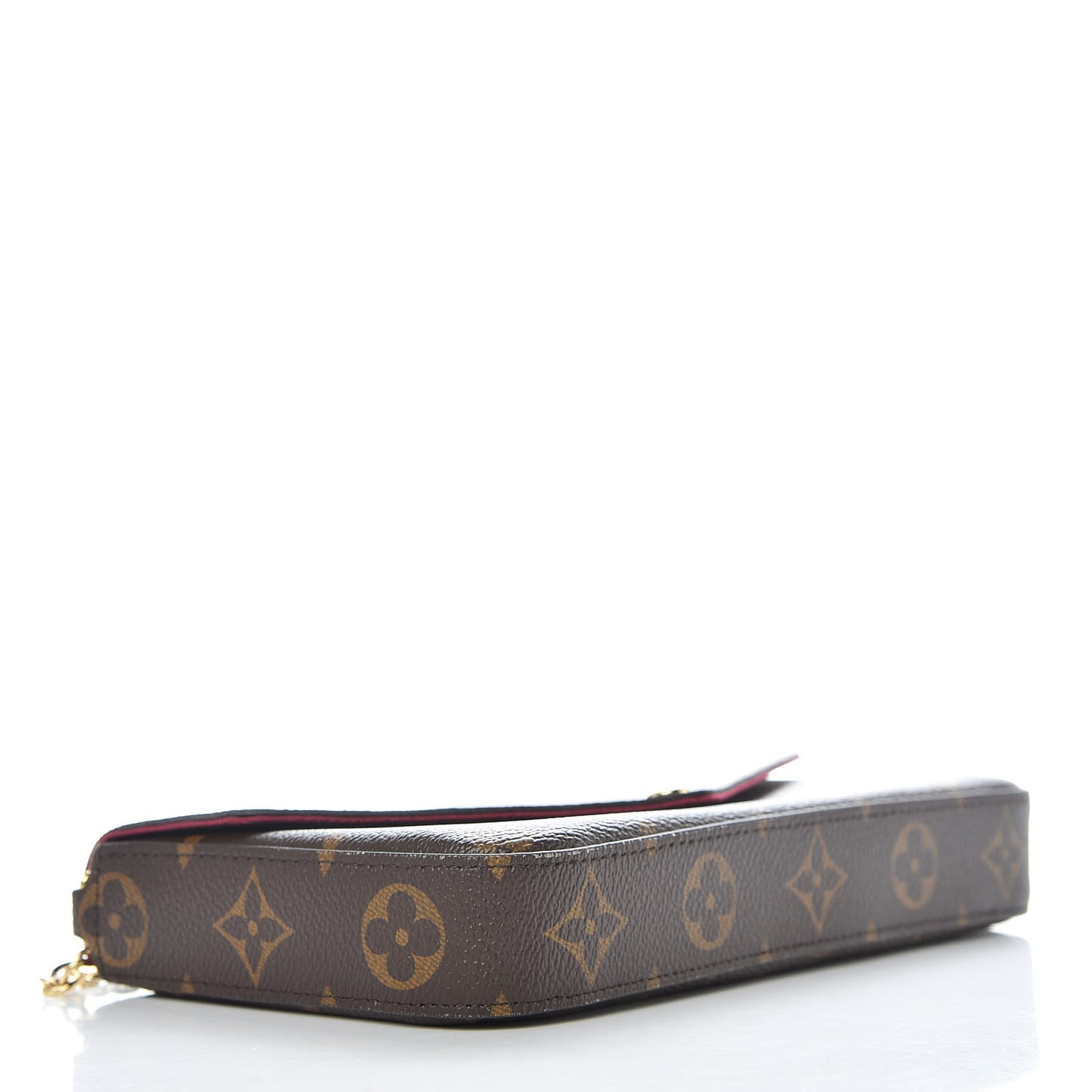 Monogram Pochette Felicie Chain Wallet Fuchsia