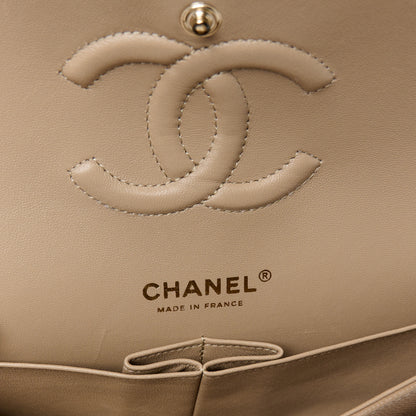 Chanel Caviar Quilted Medium Double Flap Dark Beige 7 of 13