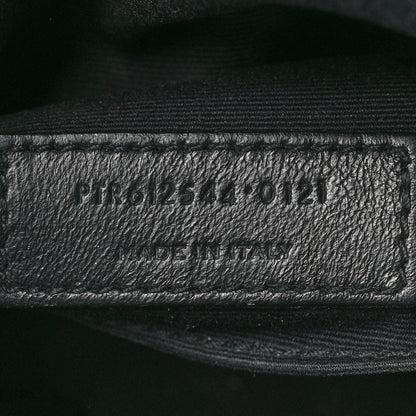 Saint Laurent Calfskin Matelasse Monogram Lou Camera Bag Black 6 of 11