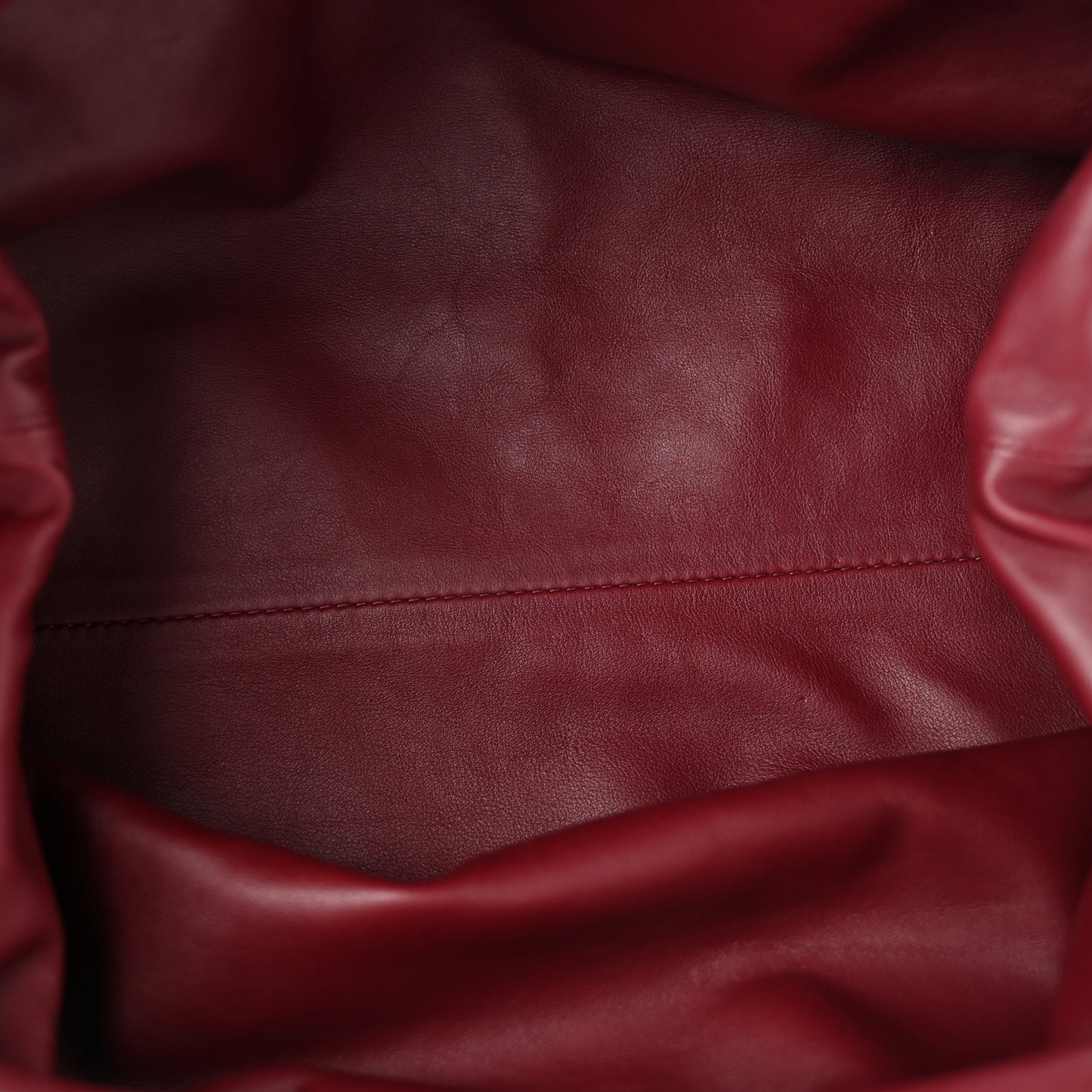 Smooth Butter Calf The Pouch Oversized Clutch Bordeaux
