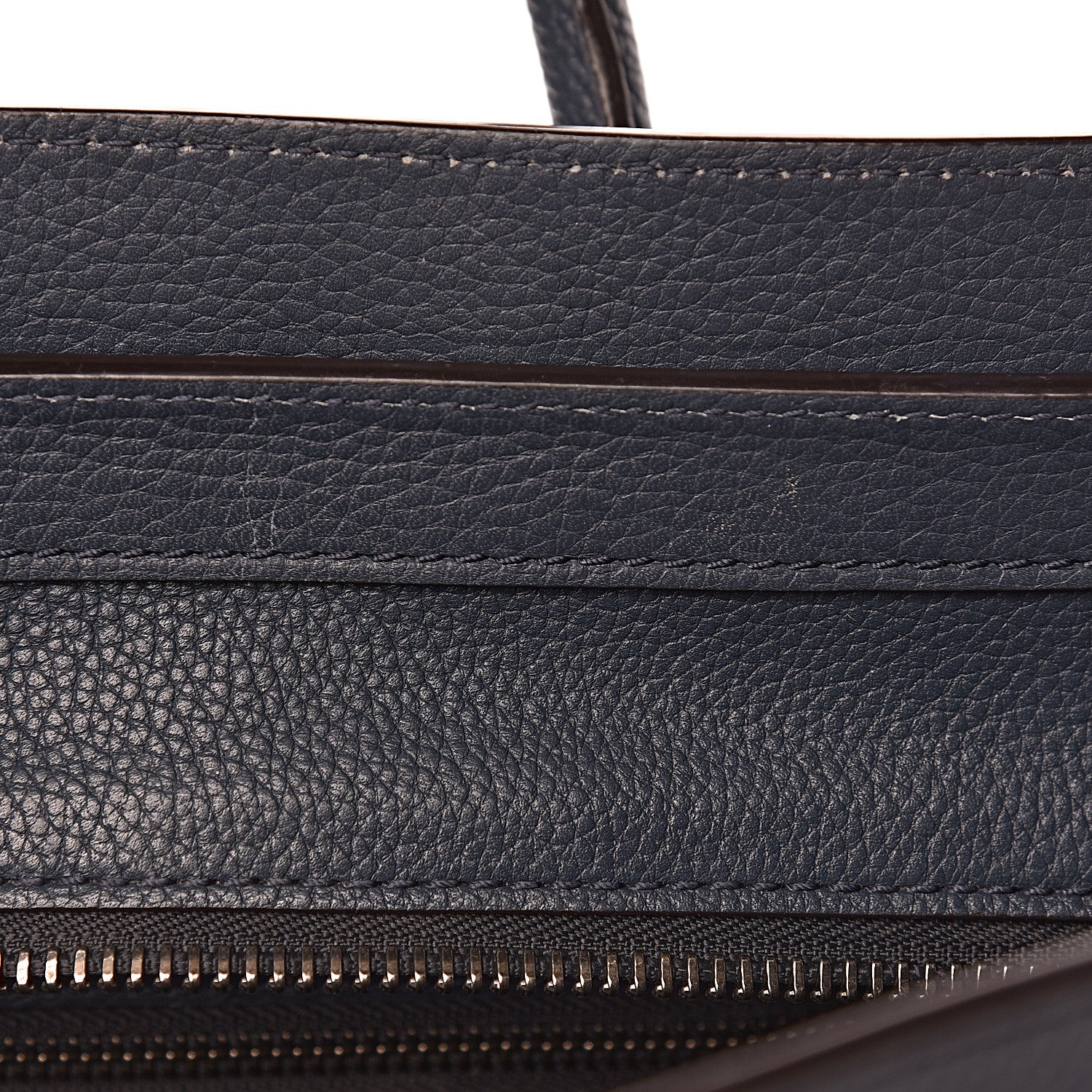 Celine Drummed Calfskin Micro Luggage Orage 8 of 20