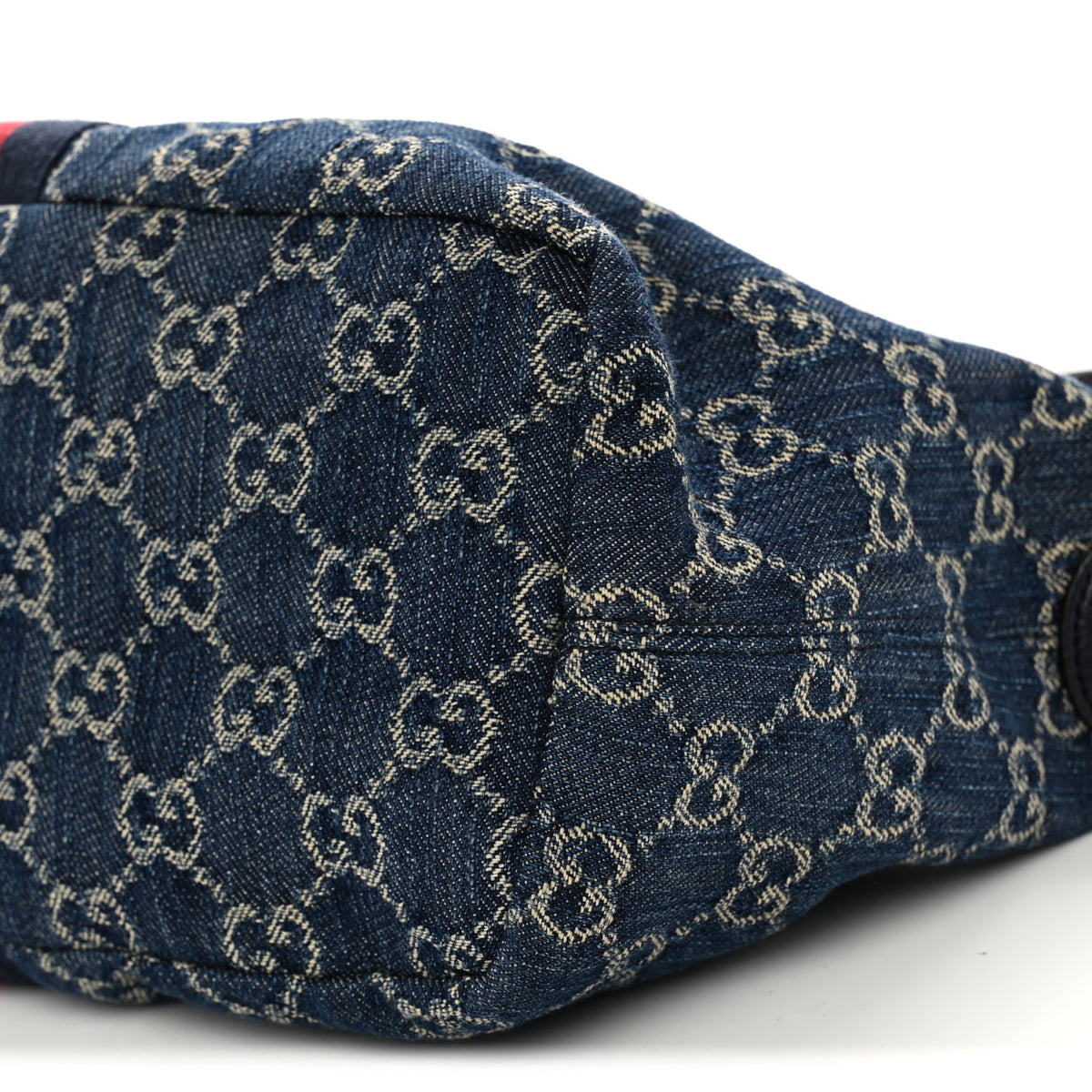 Gucci Denim GG Monogram Web Medium Vanity Blue 10 of 10