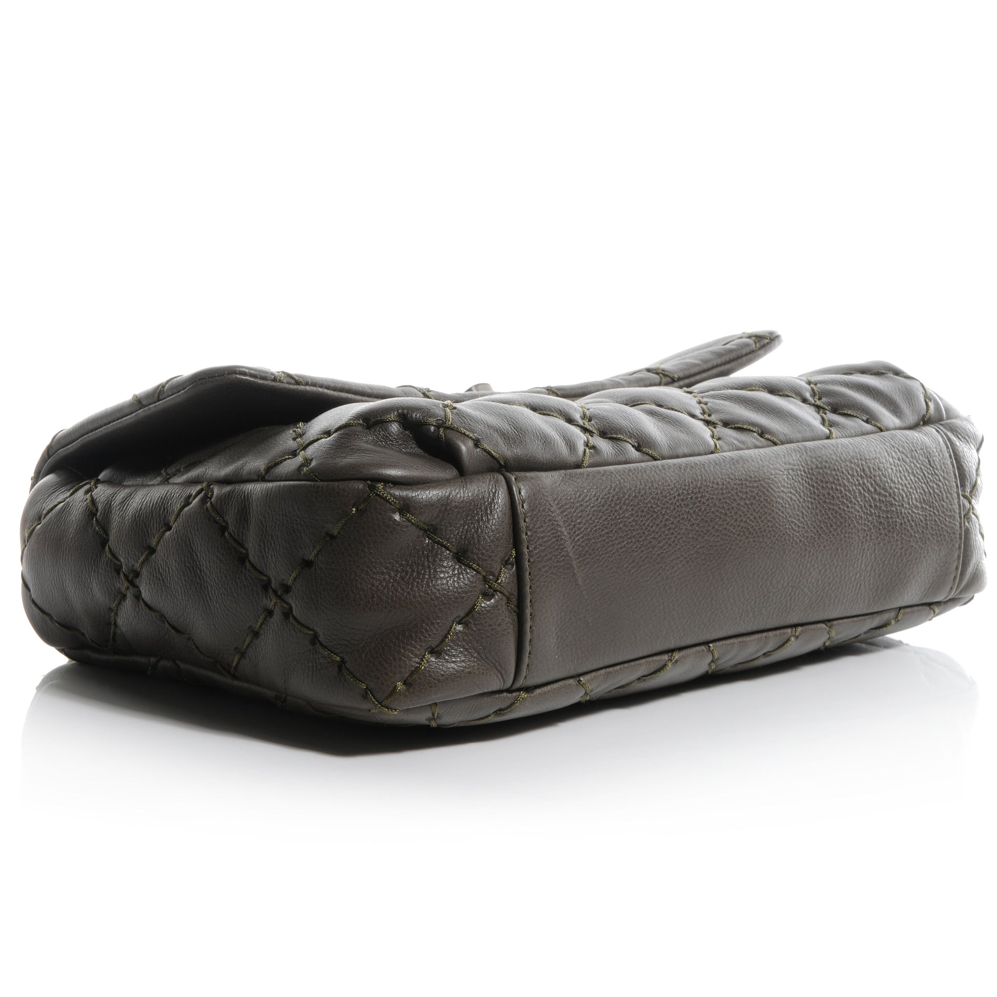 Chanel Calfskin Ultimate Stitch Flap Khaki 4 of 10