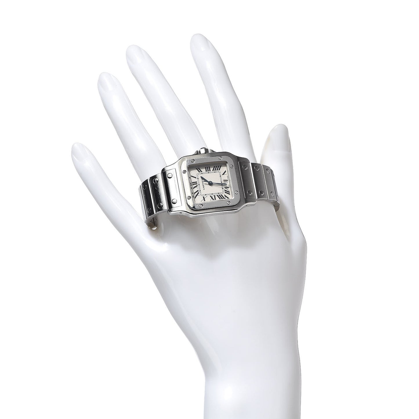 Stainless Steel 29mm Santos De Galbee Quartz Watch