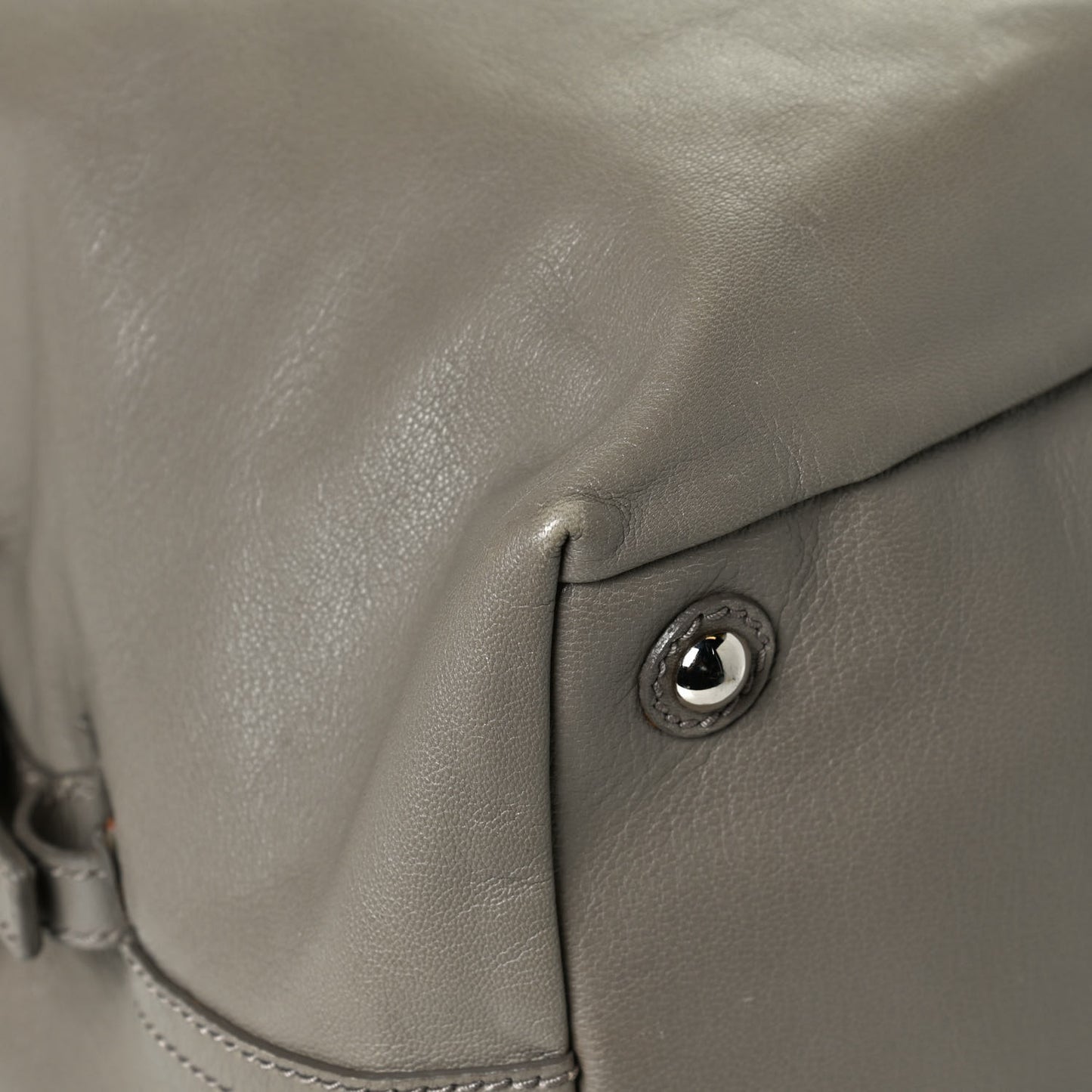 Calfskin Studded Easy Sac Taupe