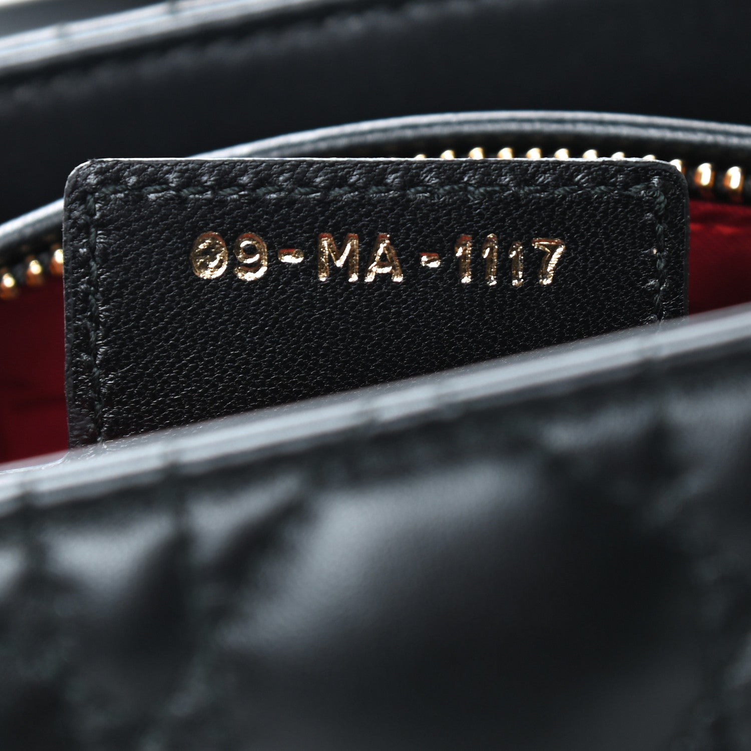 Christian Dior Lambskin Cannage Medium Lady Dior Black 7 of 9
