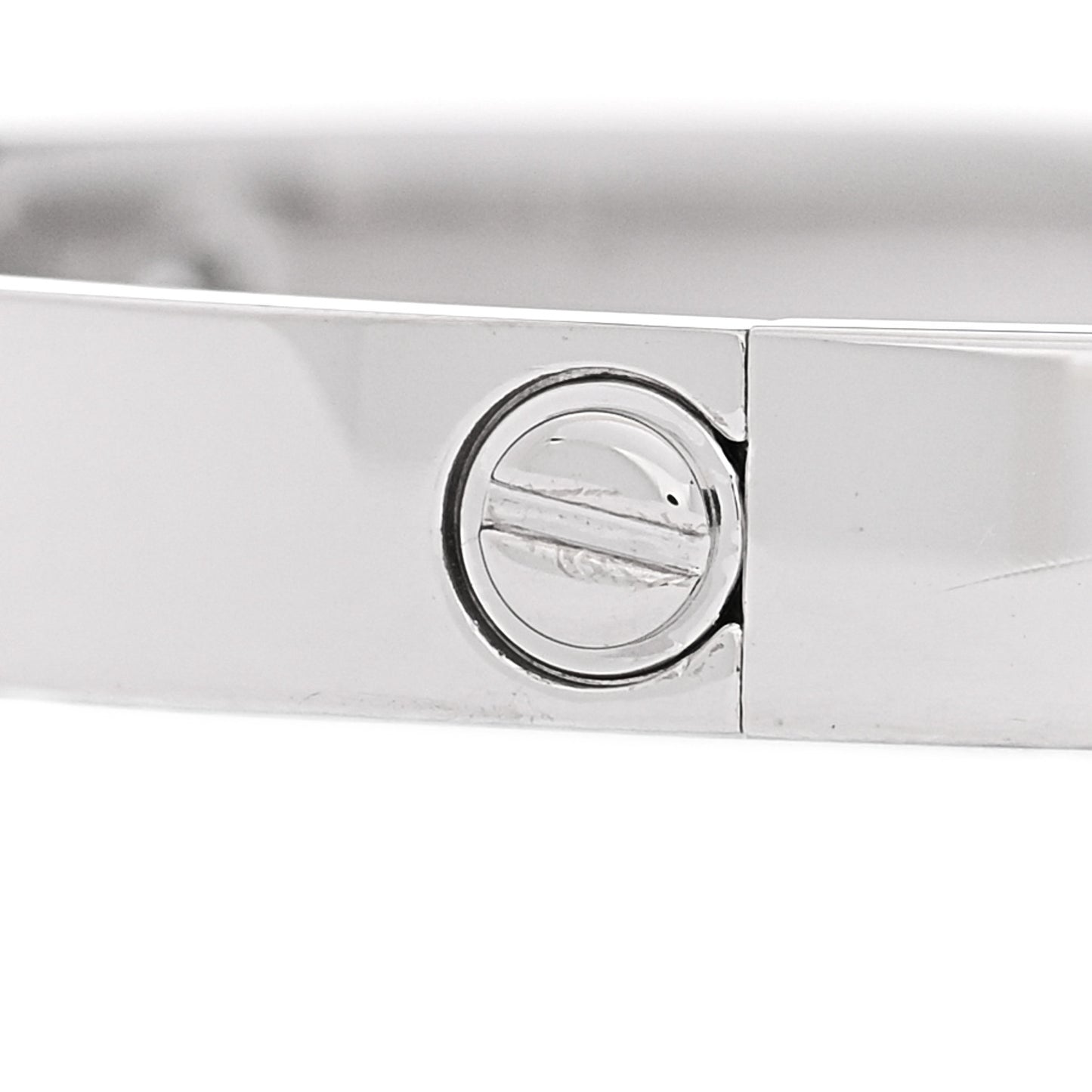 18K White Gold 4 Diamond LOVE Bracelet 19