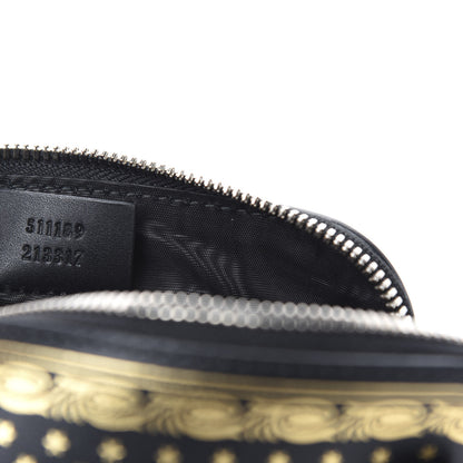 Gucci X SEGA Calfskin GUCCY Stars Mini Dome Shoulder Bag Black Gold 9 of 10