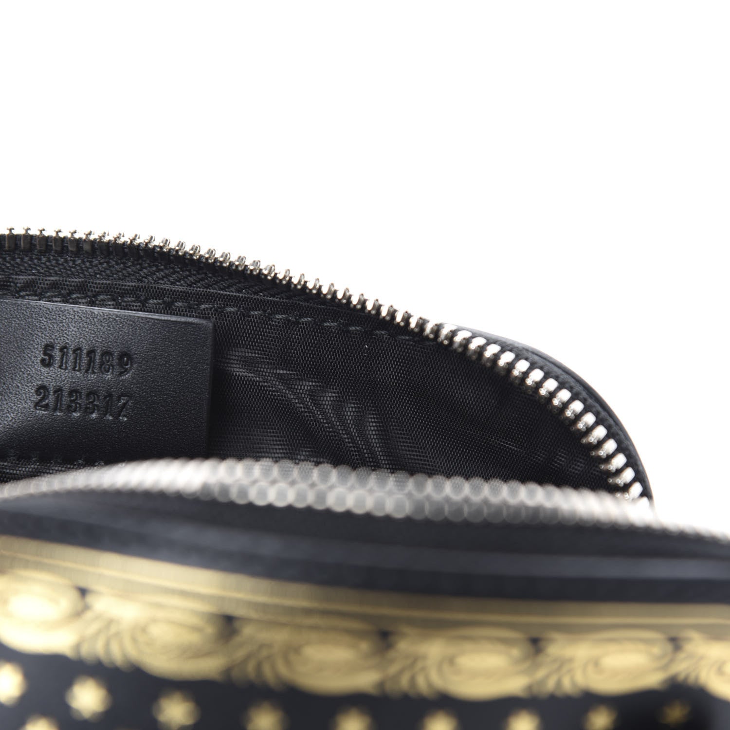 Gucci X SEGA Calfskin GUCCY Stars Mini Dome Shoulder Bag Black Gold 9 of 10