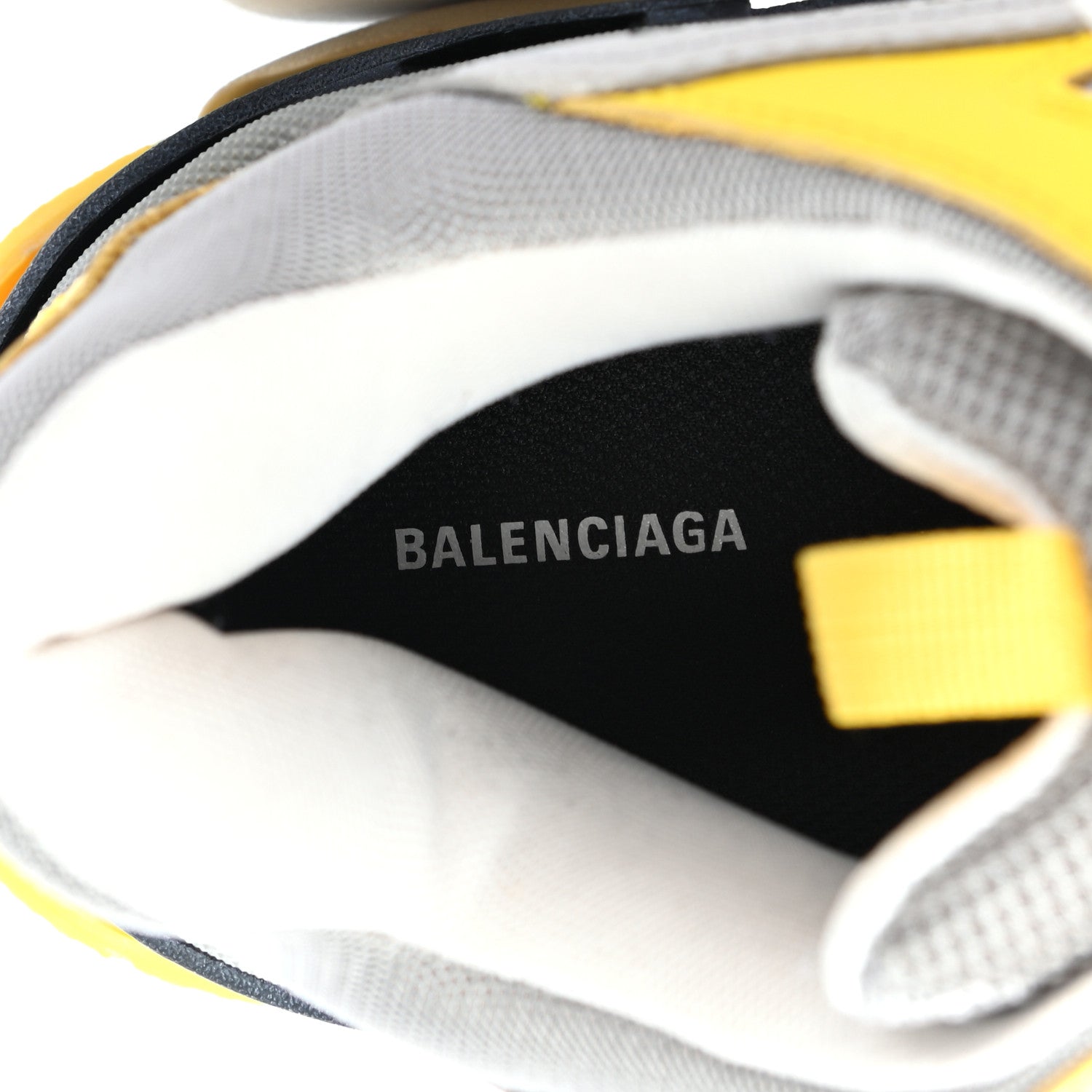 Balenciaga Fabric Mesh Mens Triple S Sneakers 43 Yellow Grey White 7 of 8