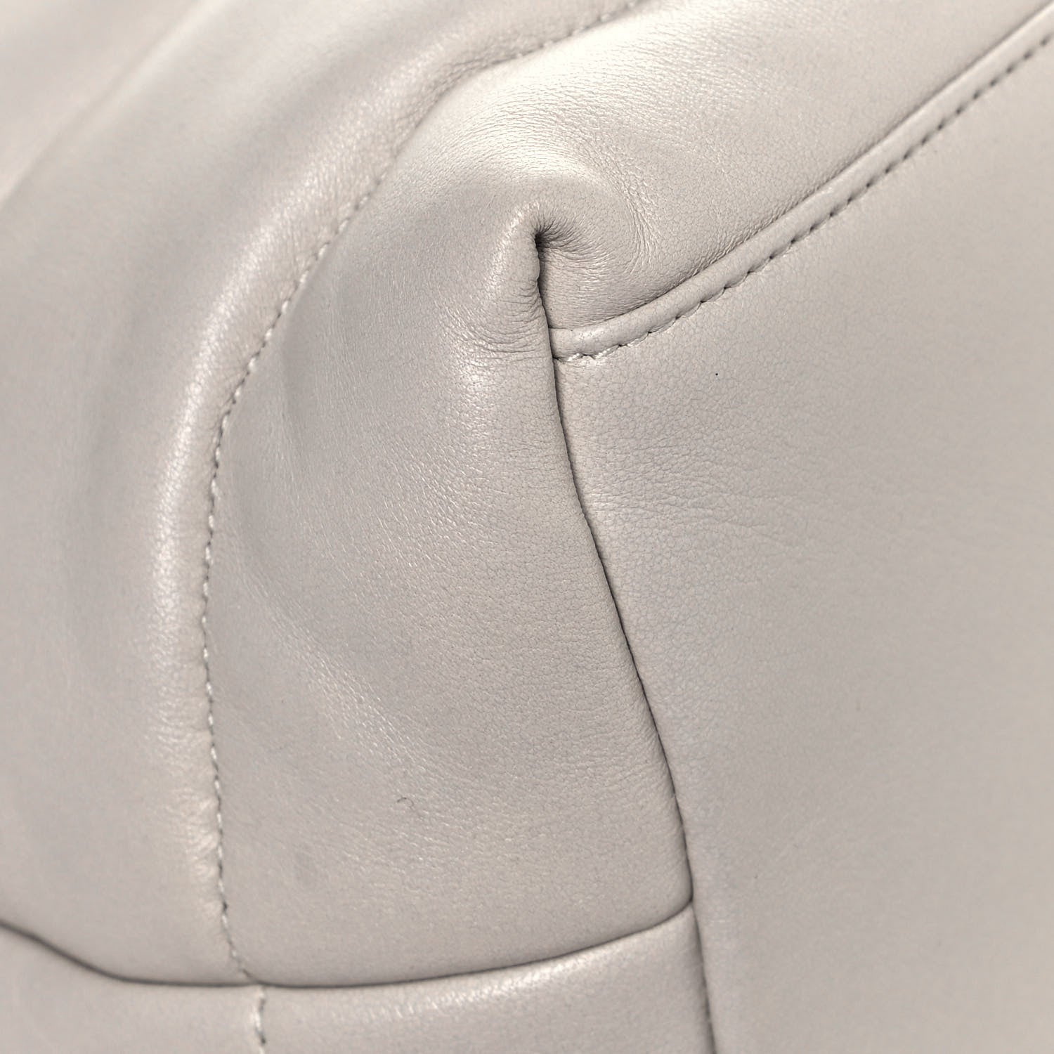 Saint Laurent Lambskin Quilted Medium Loulou Puffer Monogram Chain Satchel Crema Soft 9 of 12