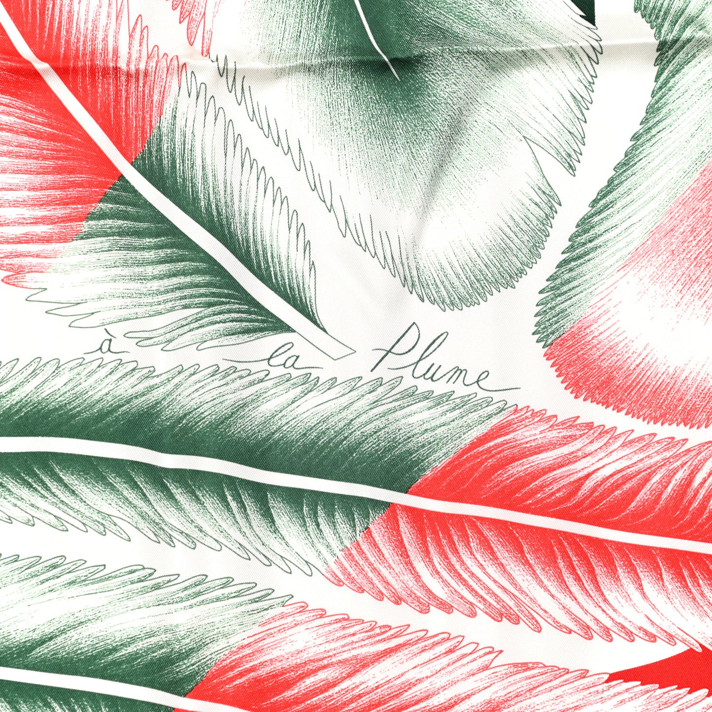 Silk A La Plume Scarf 140 Rouge Rose Black
