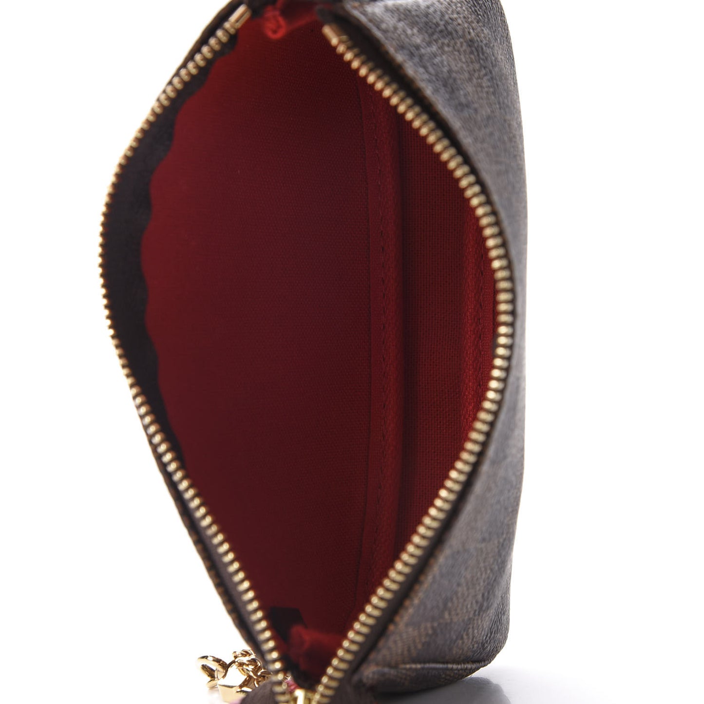 Damier Ebene 2019 Christmas Animation Mini Pochette Accessories Red