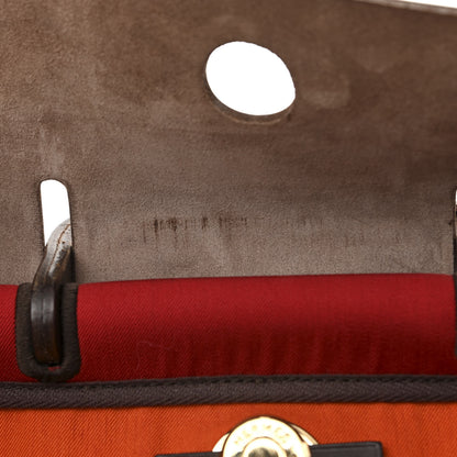 Hermes Toile Vache Calfskin Herbag 30 PM Backpack 12 of 15