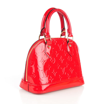 Louis Vuitton Vernis Alma BB Cherry 3 of 8
