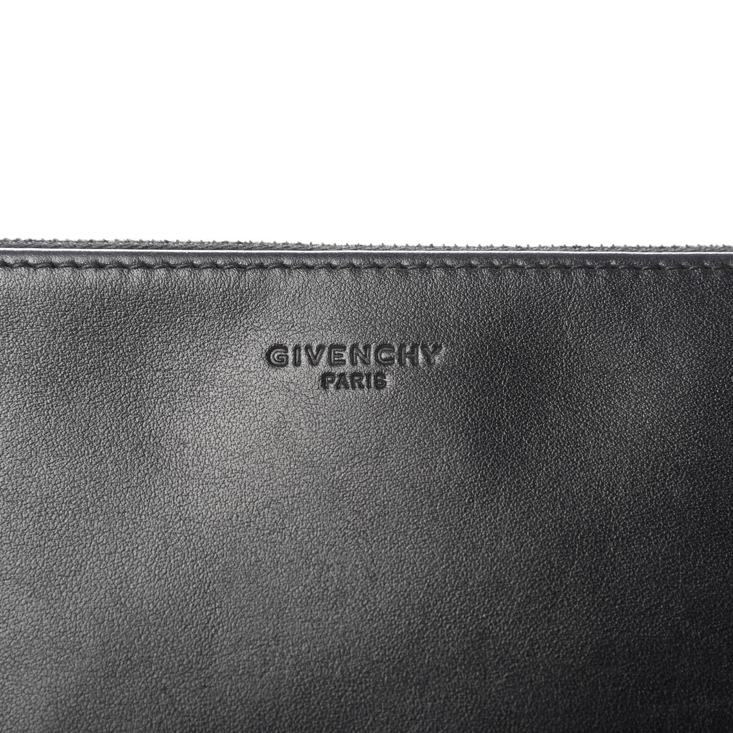 Givenchy Calfskin Bambi Print Large Cosmetic Pouch Black 10 of 11