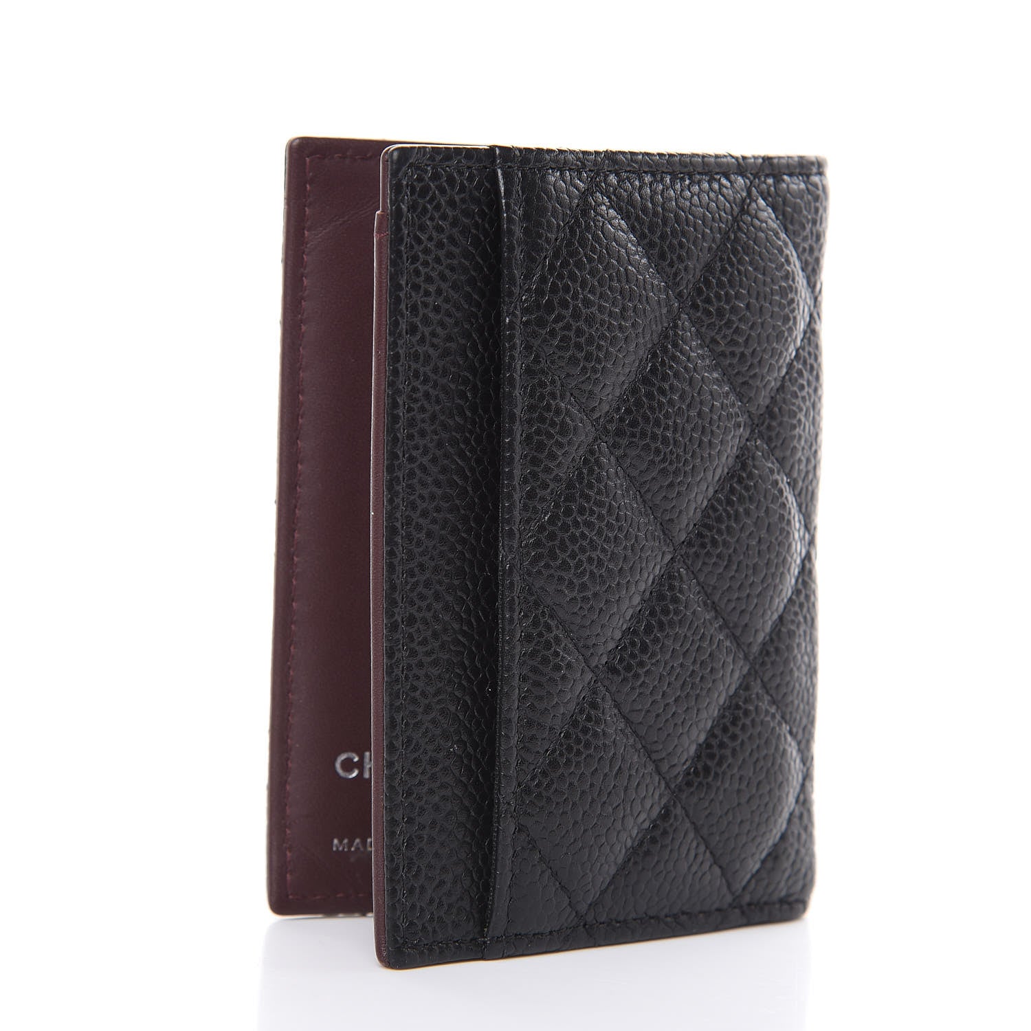 Chanel Caviar Quilted Card Holder Wallet Black 3 of 10
