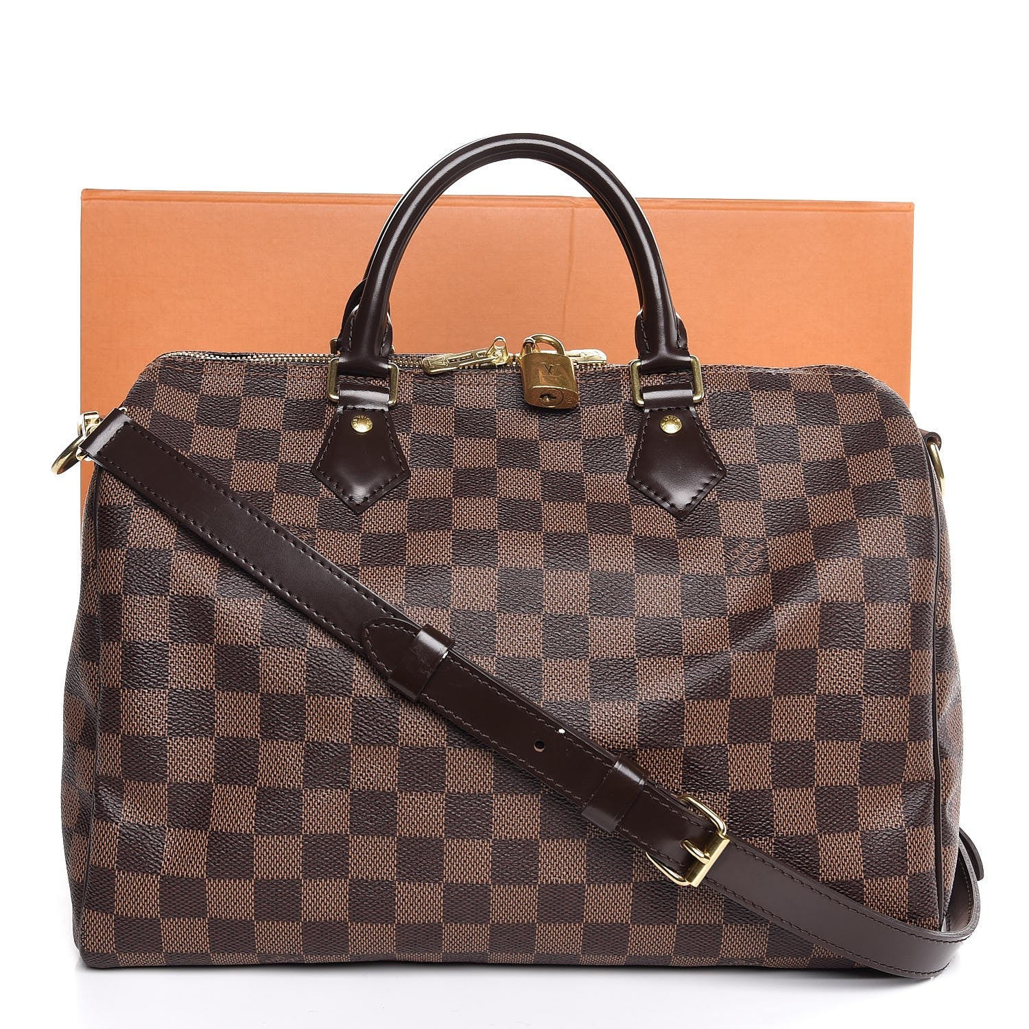 Louis Vuitton Damier Ebene Speedy Bandouliere 30 7 of 7