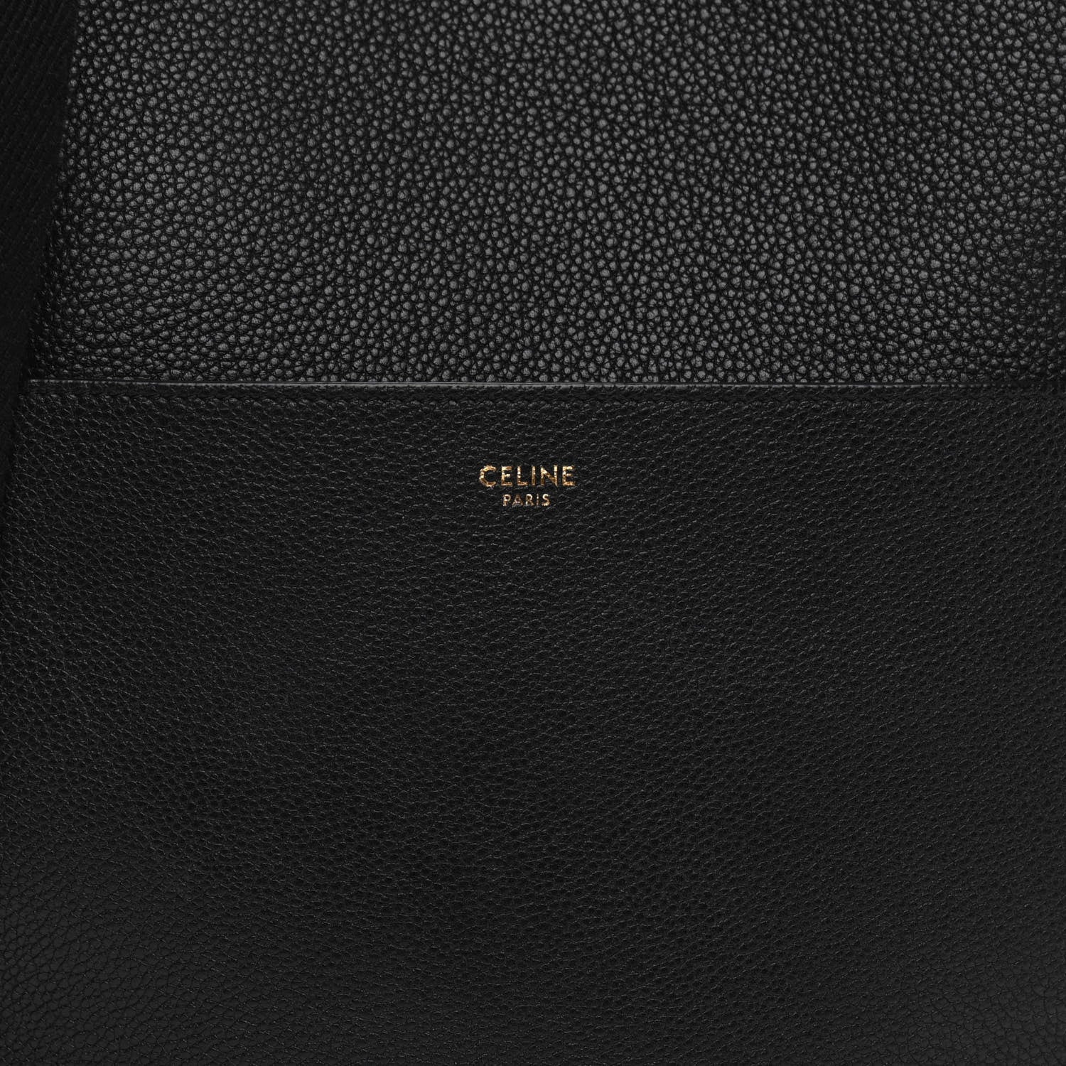 Celine Soft Grained Calfskin Sangle Bucket Bag Black 6 of 10