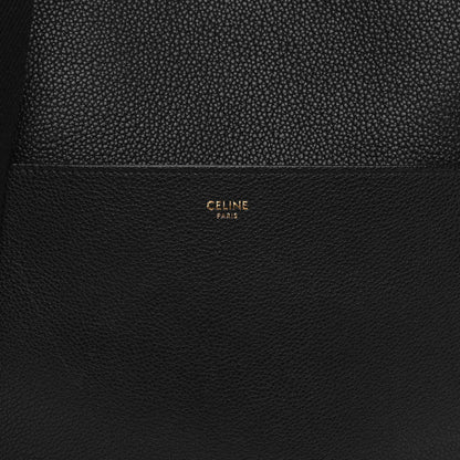 Celine Soft Grained Calfskin Sangle Bucket Bag Black 6 of 10